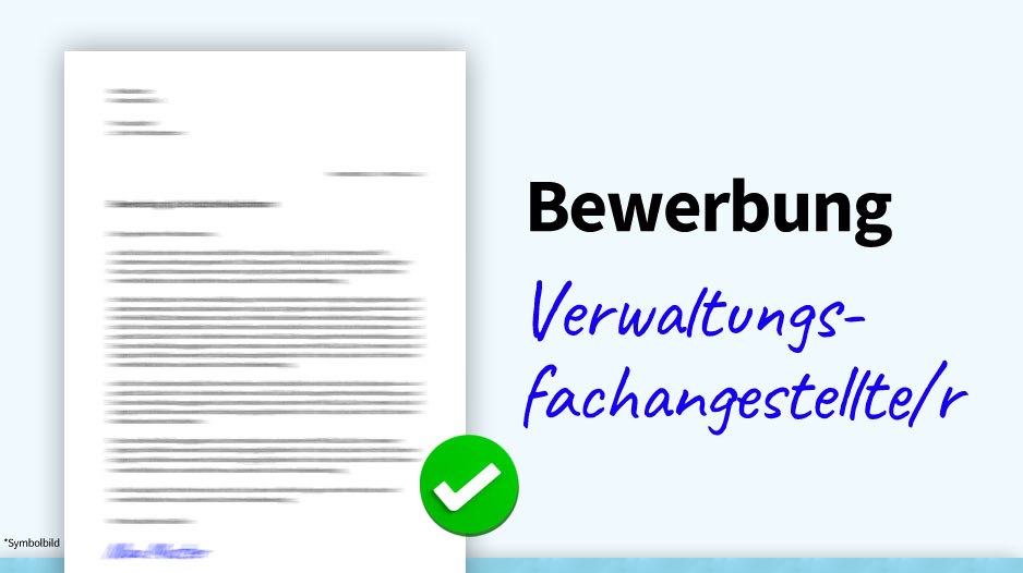 Bewerbung Verwaltungsfachangestellte (Stadt, Kreis), Muster, Beispiel, Vorlage